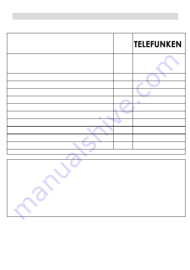 Telefunken TK66M5GEFEX Usage And Installation Manual Download Page 39