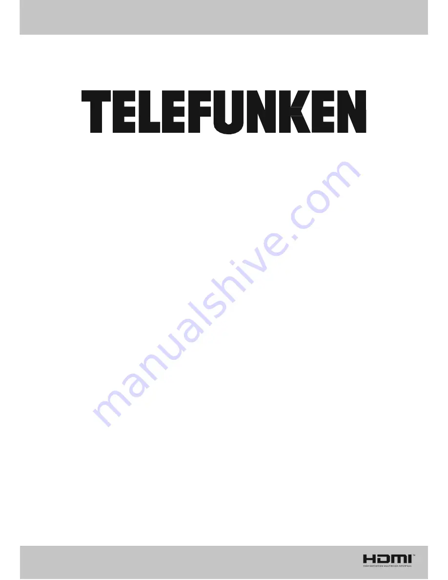 Telefunken UMBRA40UHD Скачать руководство пользователя страница 1