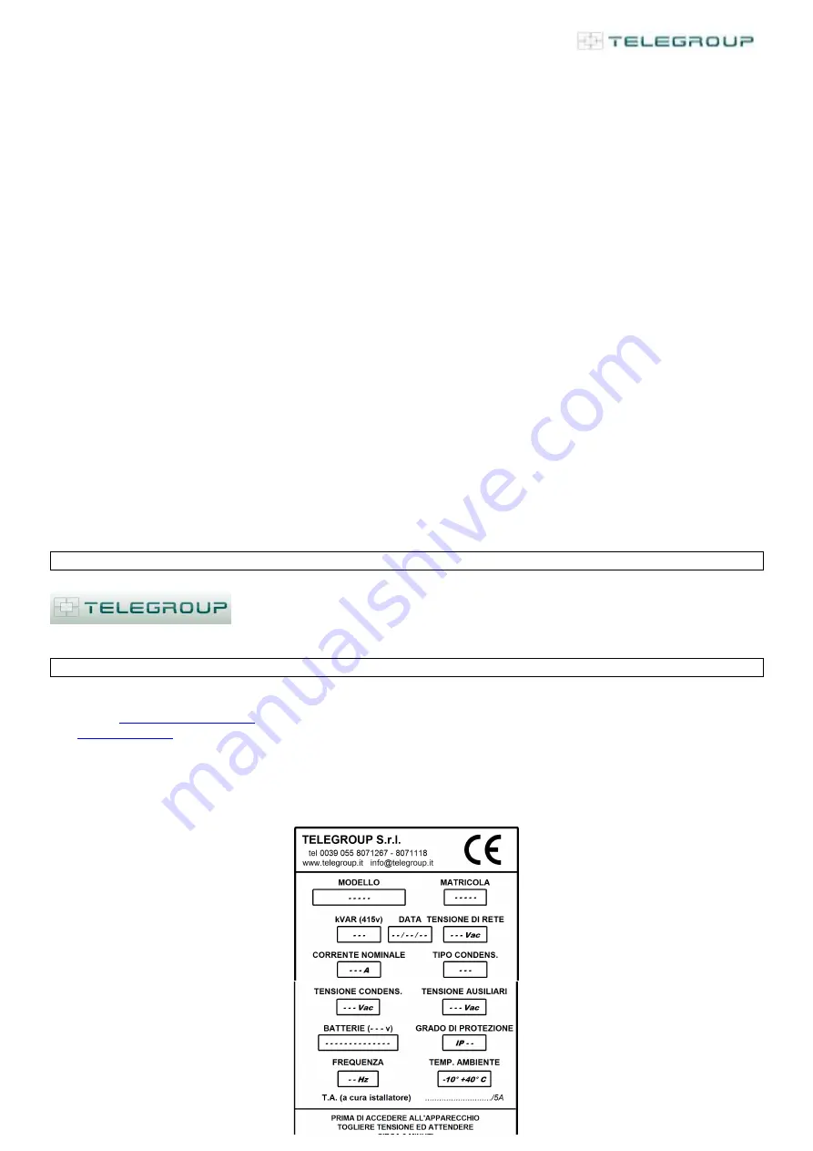 Telegroup PCRL8/14 Скачать руководство пользователя страница 10