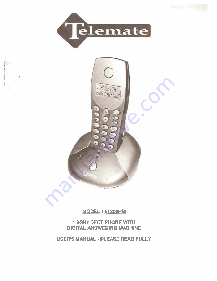 Telemate TE1208PM User Manual Download Page 1