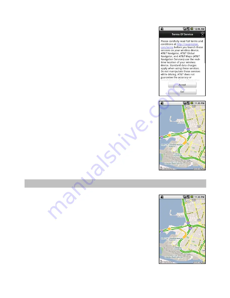 TeleNav AT&T Maps User Manual Download Page 5