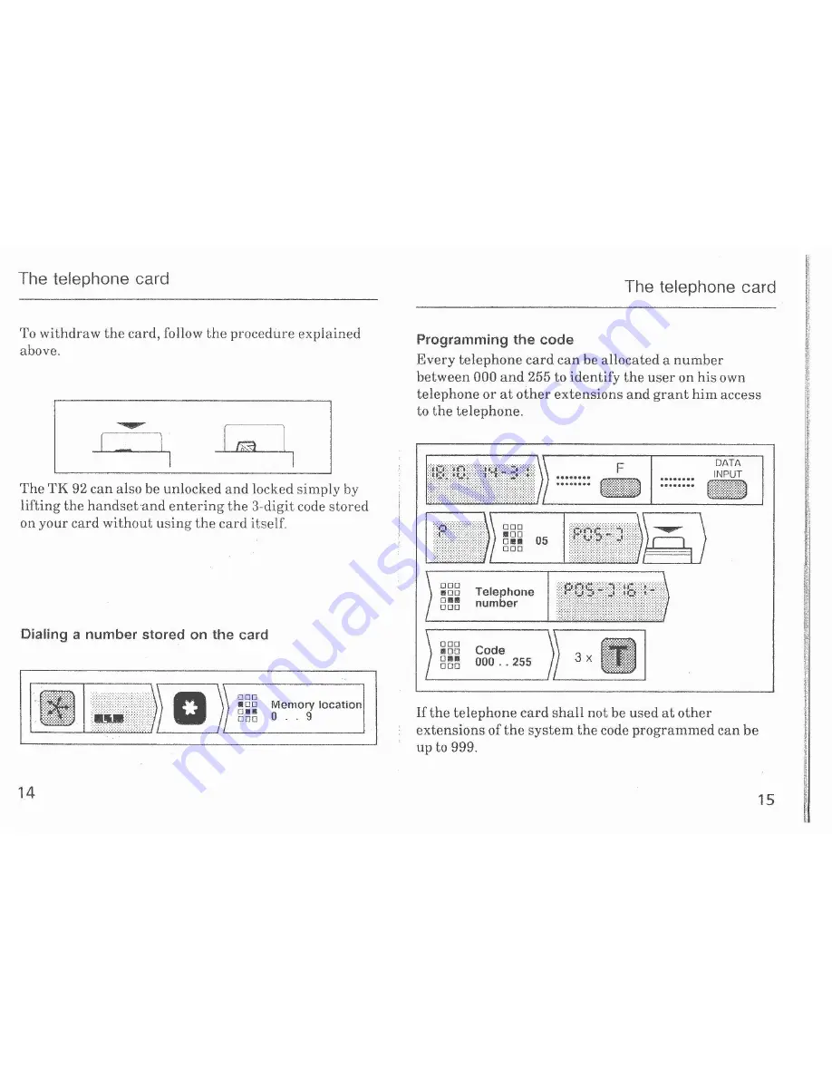 Telenorma TK 92 Operating Instructions Manual Download Page 8