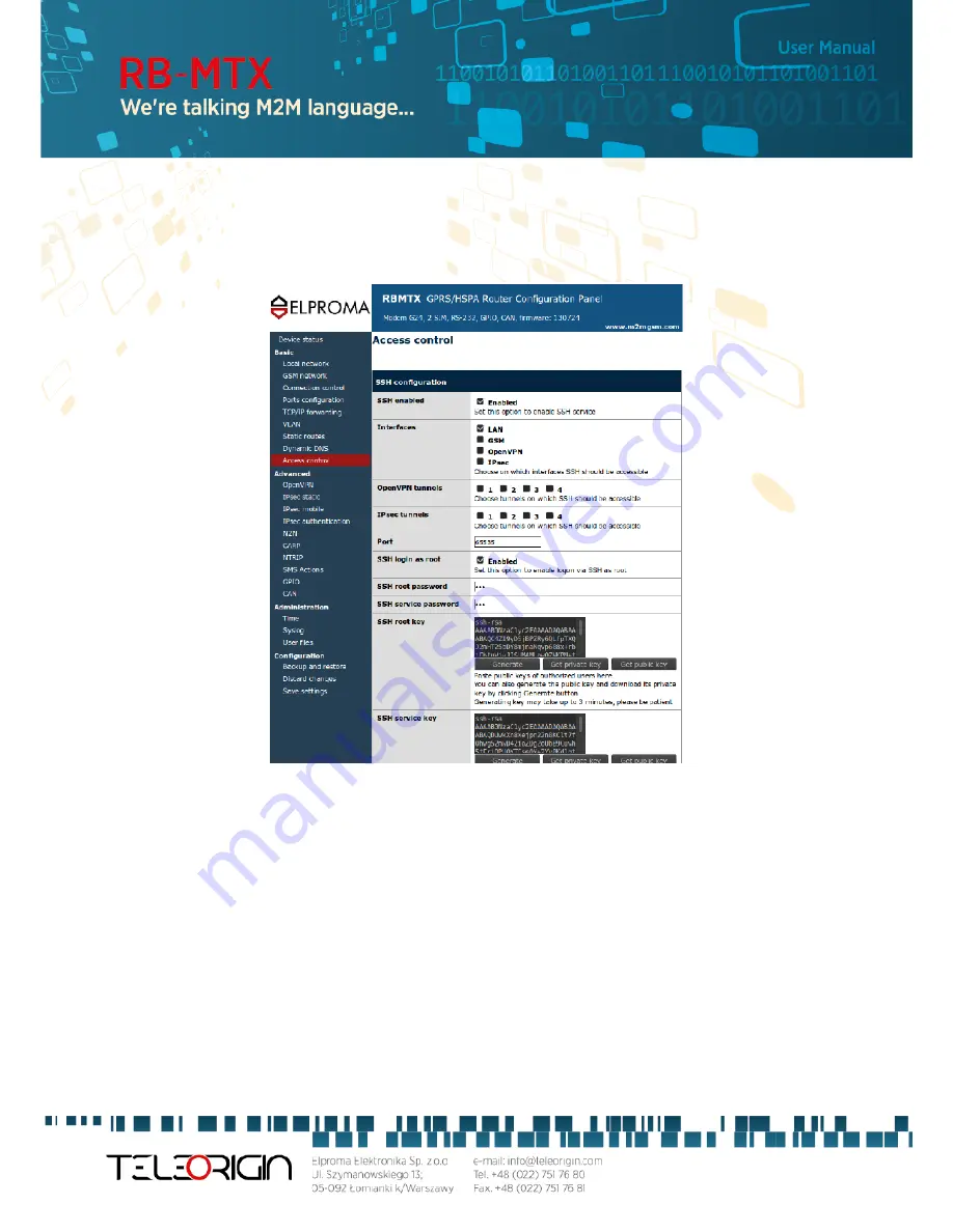 teleorgin RB-MTX User Manual Download Page 23