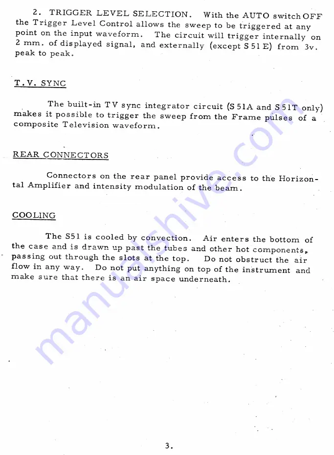 Telequipment Serviscope S51 Operating Instructions Manual Download Page 5