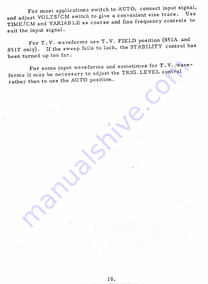 Telequipment Serviscope S51 Operating Instructions Manual Download Page 12