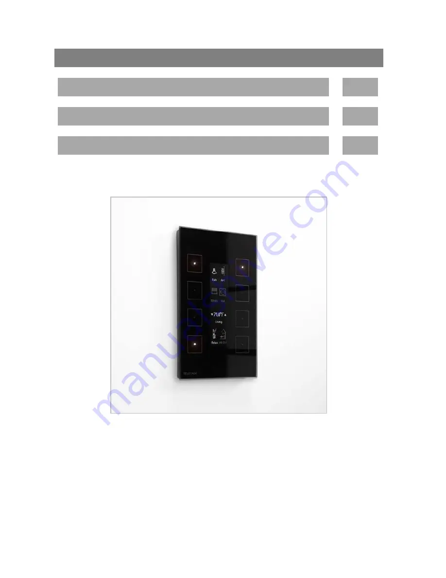 Teletask AURUS-OLED User Manual Download Page 1