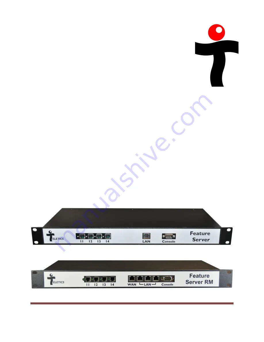 Teletics Feature Server RM Installation And User Manual Download Page 1