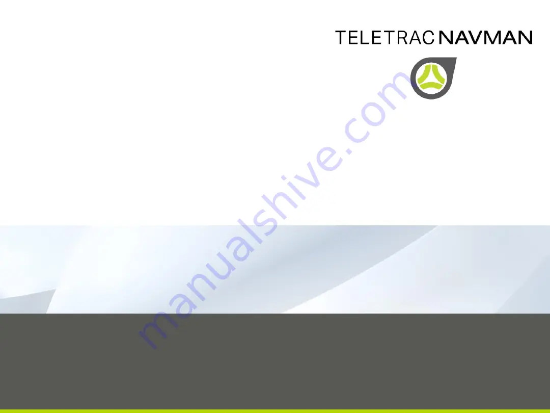 TELETRAC NAVMAN TM470 Series Скачать руководство пользователя страница 1