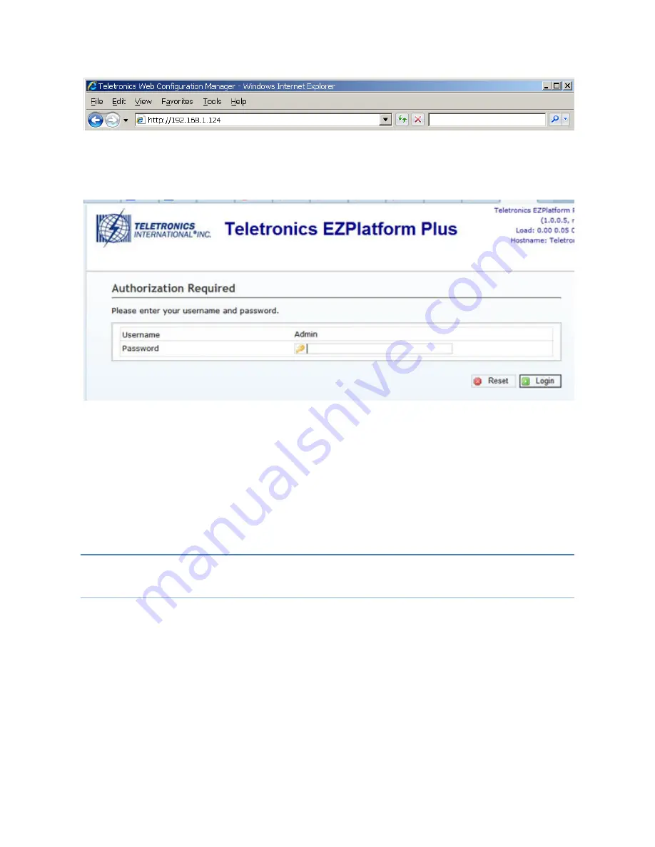 Teletronics International EZPlatform Plus User Manual Download Page 12