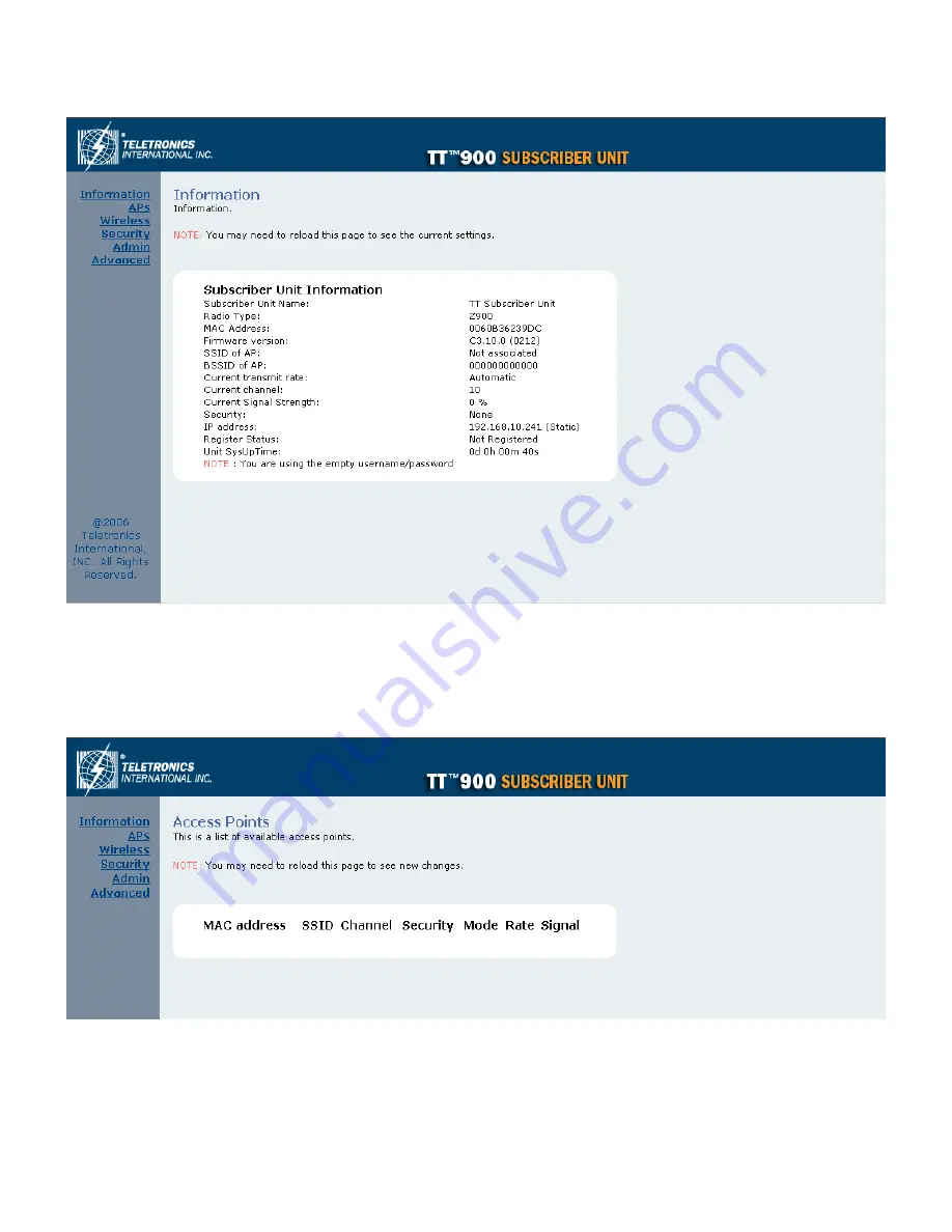 Teletronics International TT 900 Скачать руководство пользователя страница 13