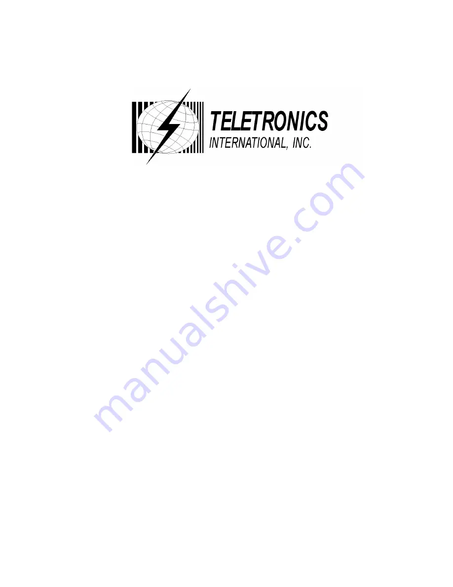 Teletronics International WINC 2400C Owner'S Manual Download Page 1