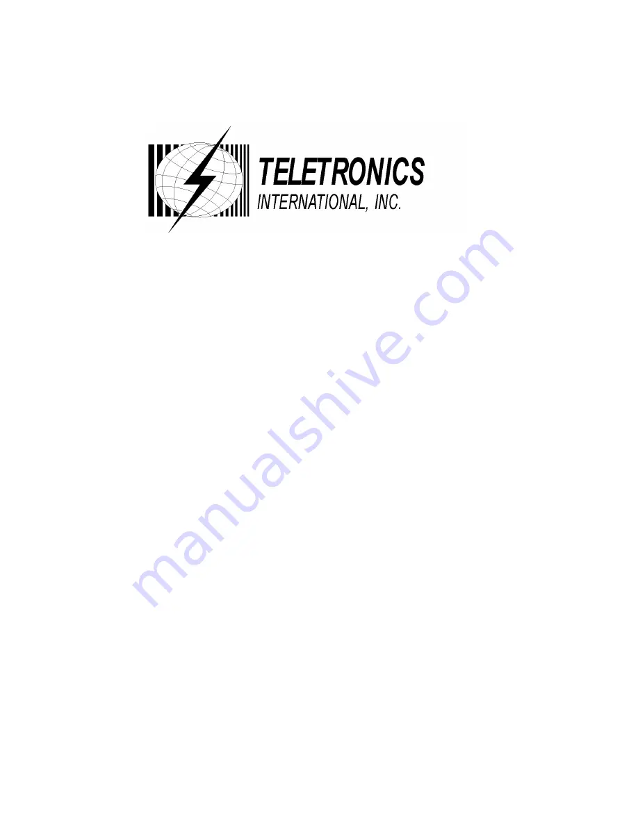 Teletronics International WINC 900A Owner'S Manual Download Page 1