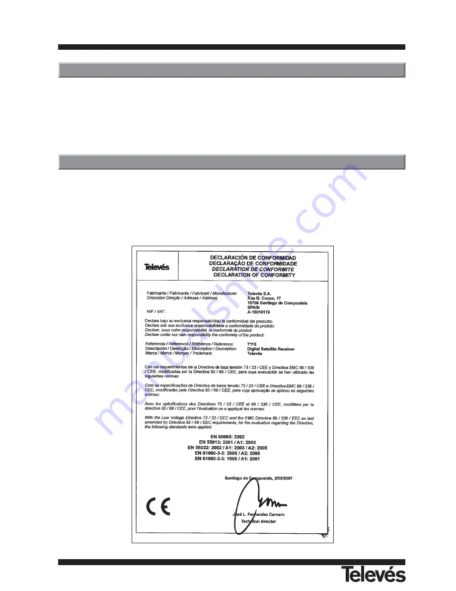 Televes RSD-7115 Скачать руководство пользователя страница 67