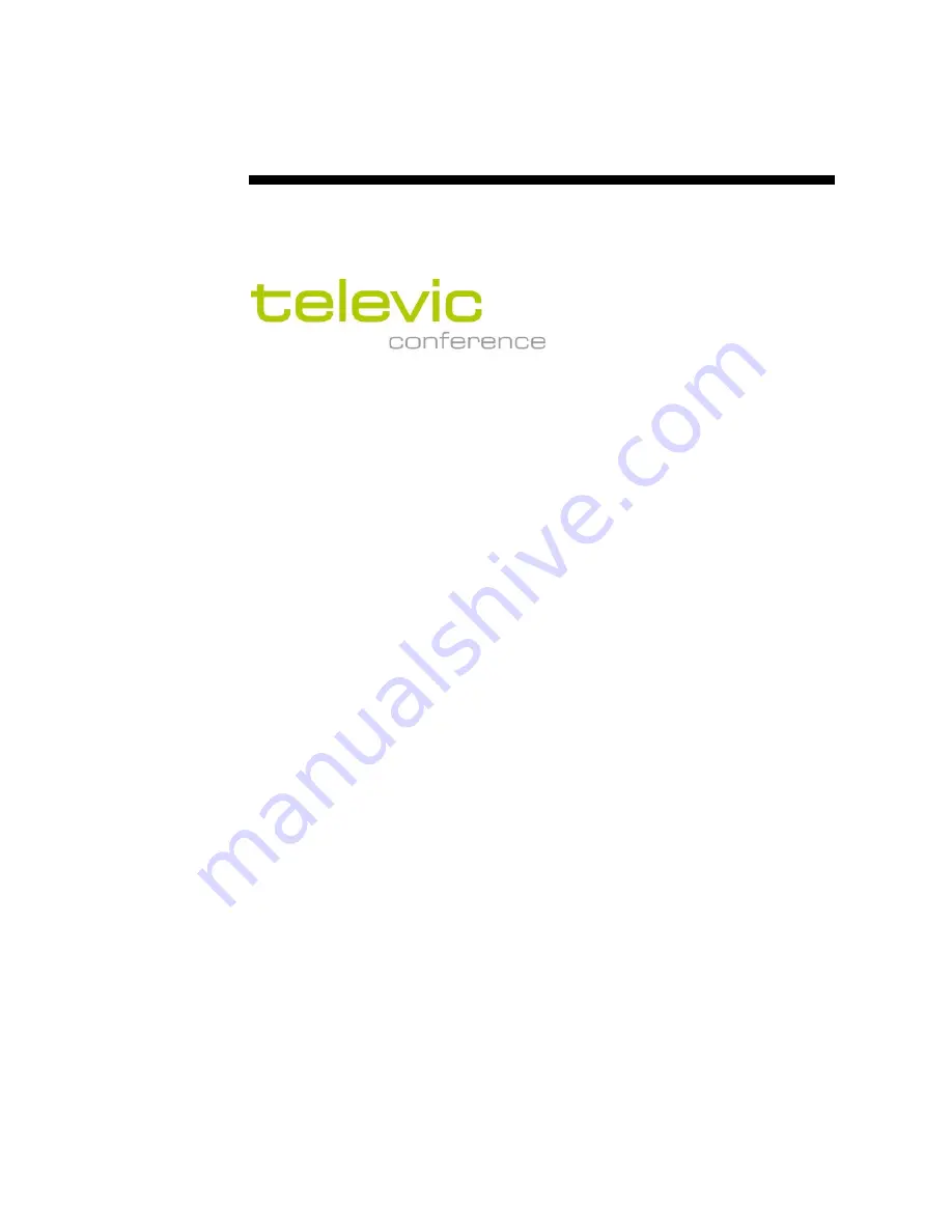 Televic TCS5500 Installation Manual Download Page 1