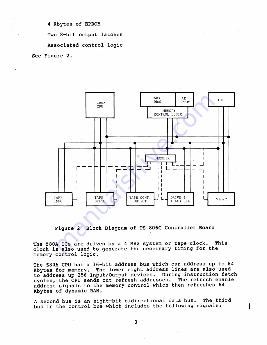 TeleVideo TS 806 Maintenance Manual Download Page 70