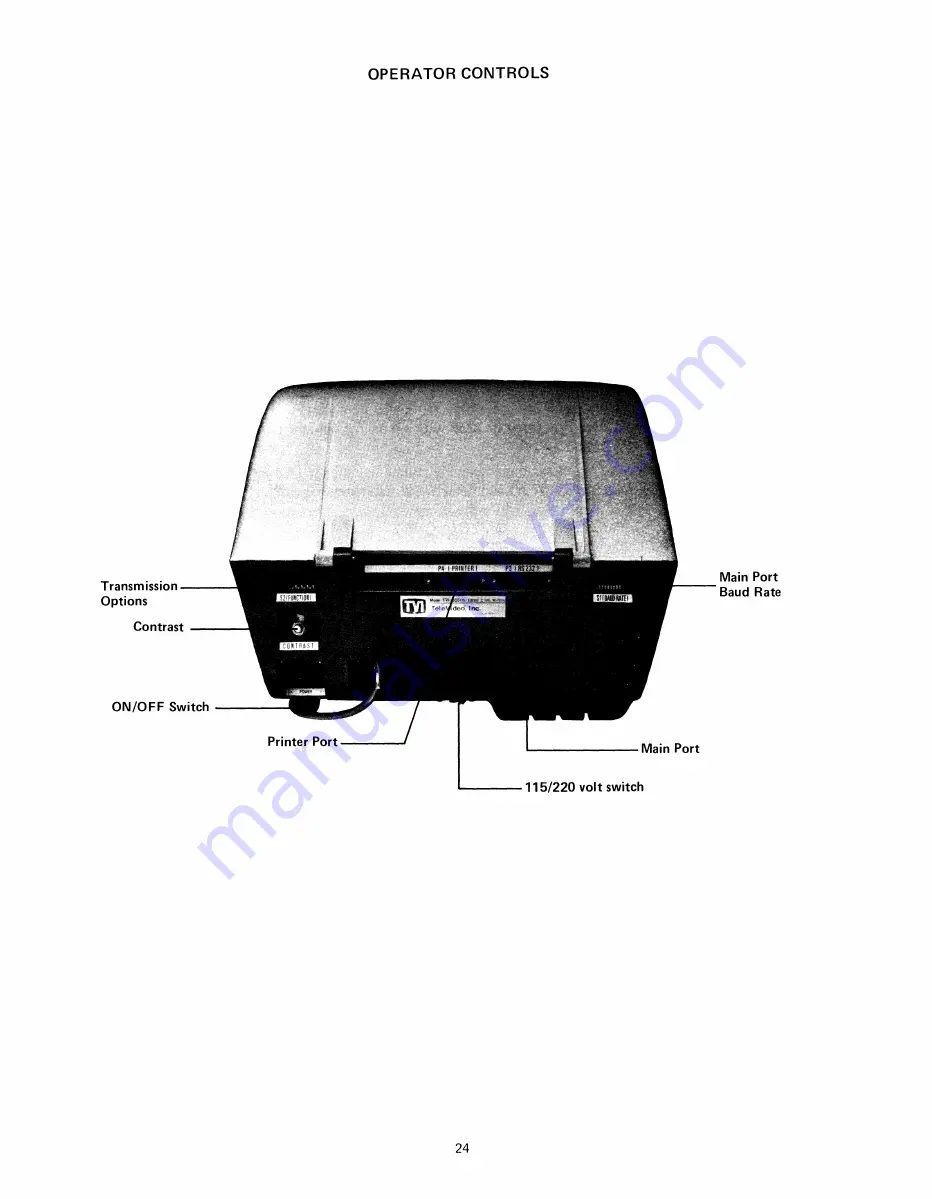 TeleVideo TVI-9128 Operators Reference Handbook Download Page 28