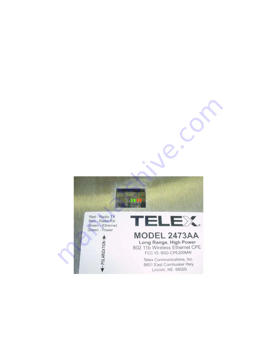 Telex Communications 2473AA Instruction Manual Download Page 15