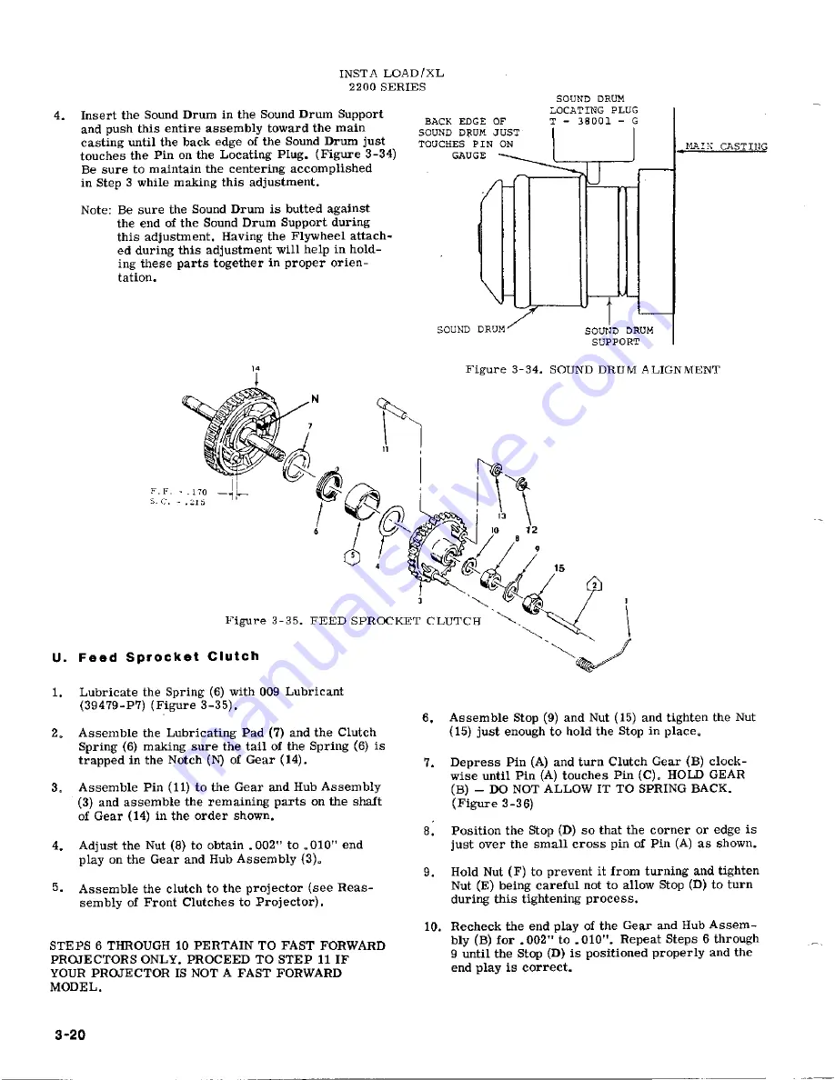 Telex Communications Instaload/XL 2200 Series Service Instructions Manual Download Page 71