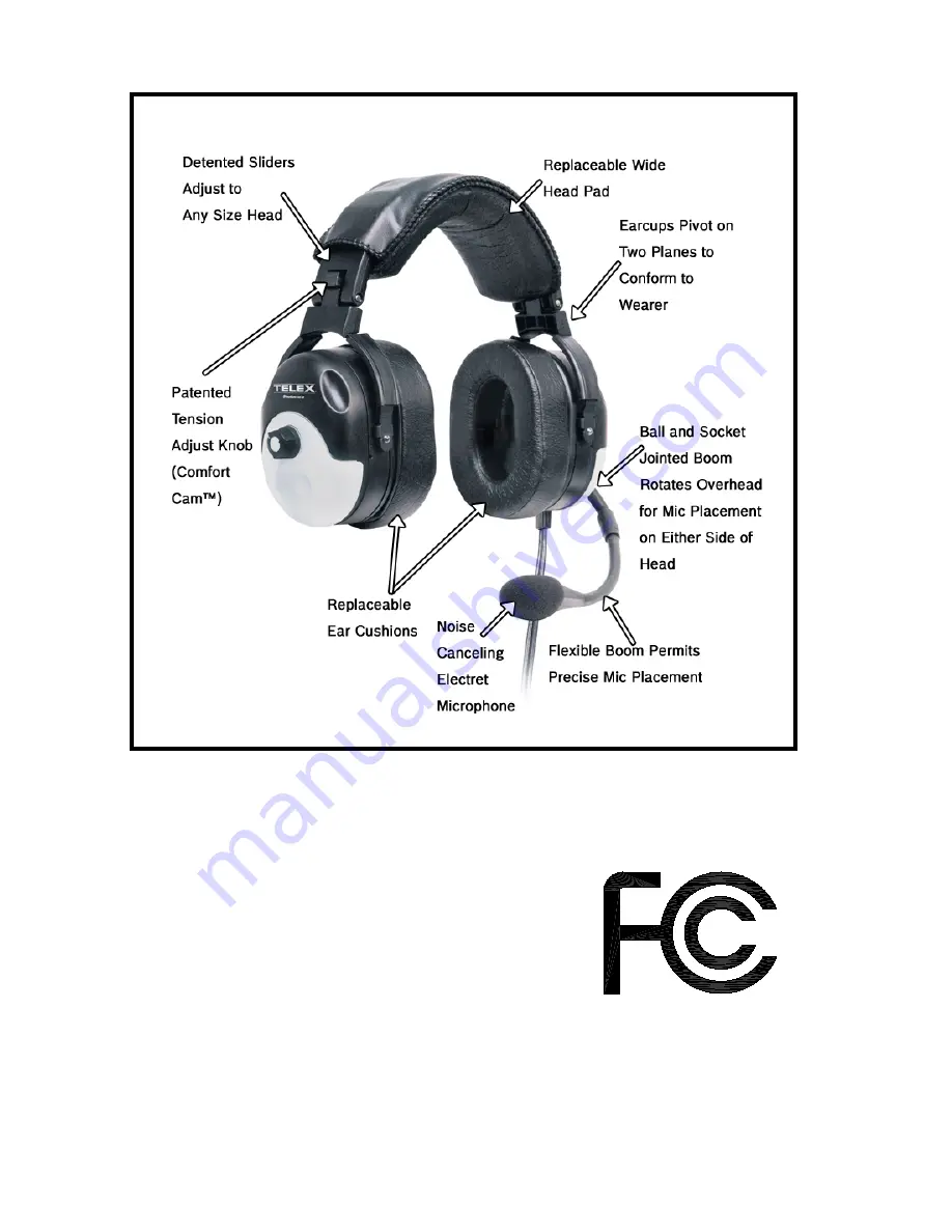 Telex STRATUS Stratus 50-D User Instructions Download Page 2