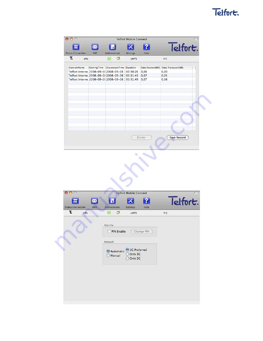 Telfort usb-modem Скачать руководство пользователя страница 9