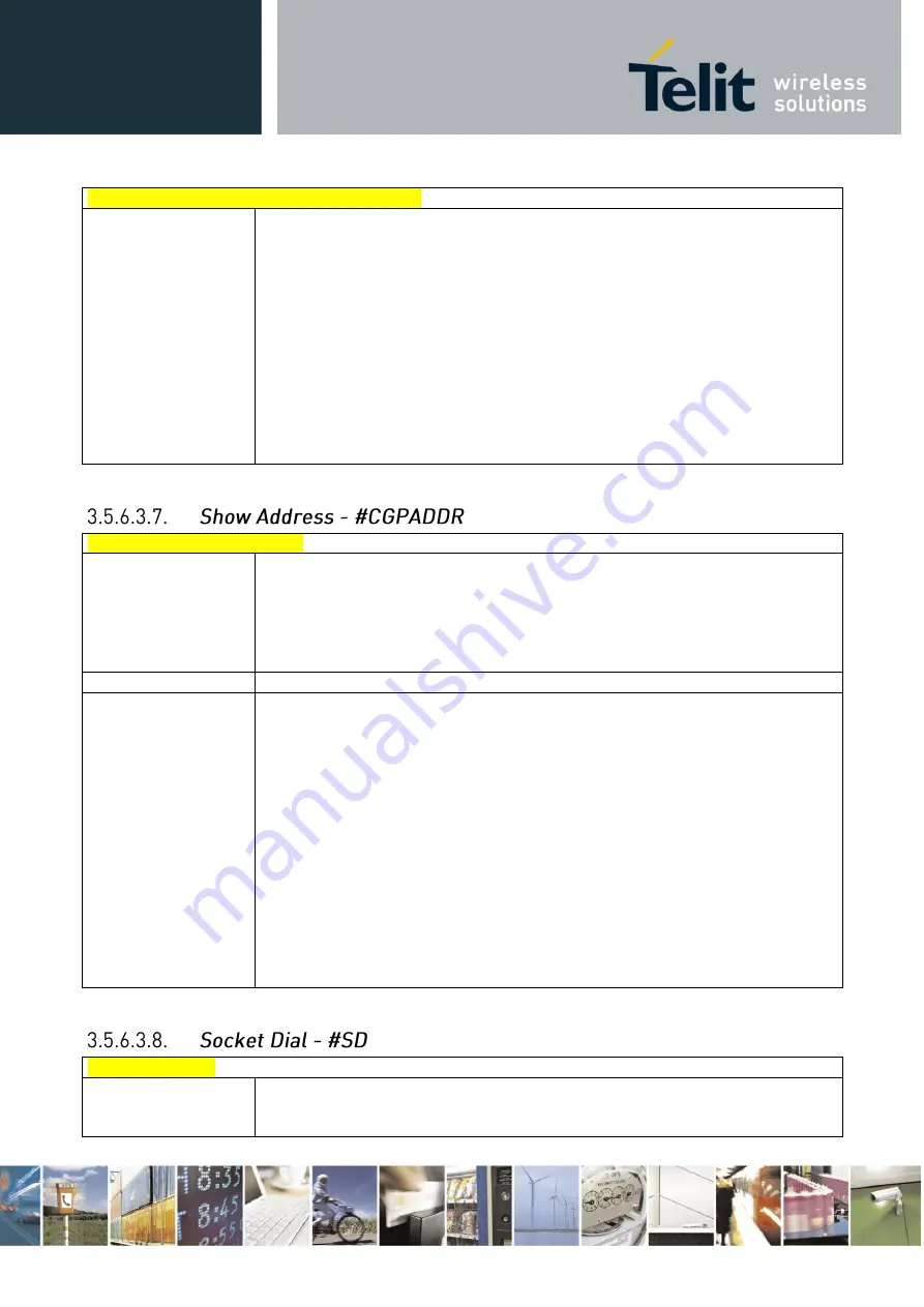 Telit Wireless Solutions DE910-DUAL Reference Manual Download Page 166