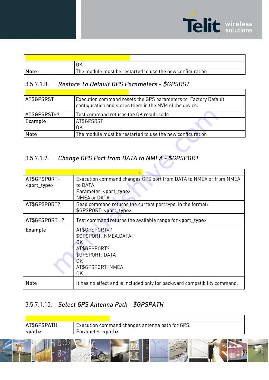 Telit Wireless Solutions DE910-DUAL Reference Manual Download Page 210