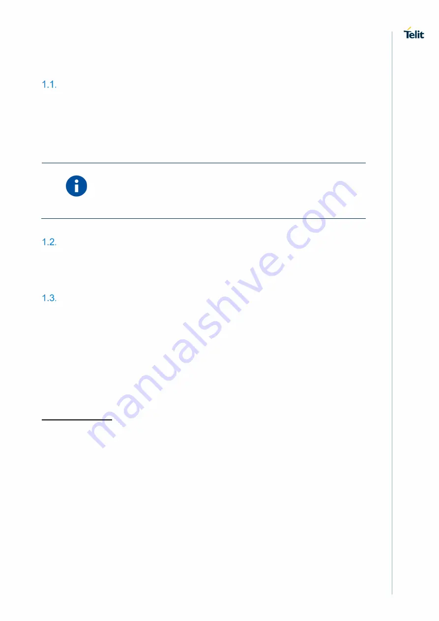 Telit Wireless Solutions FT980 Series User Manual Download Page 7