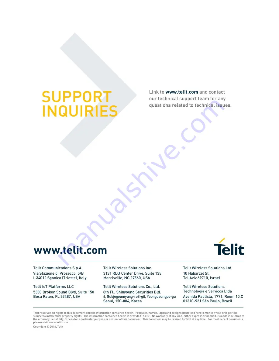 Telit Wireless Solutions GS2101M Series Command Reference Manual Download Page 196