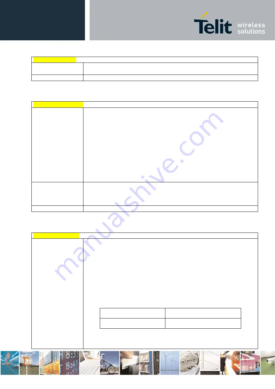 Telit Wireless Solutions HE863 Series At Commands Reference Manual Download Page 35