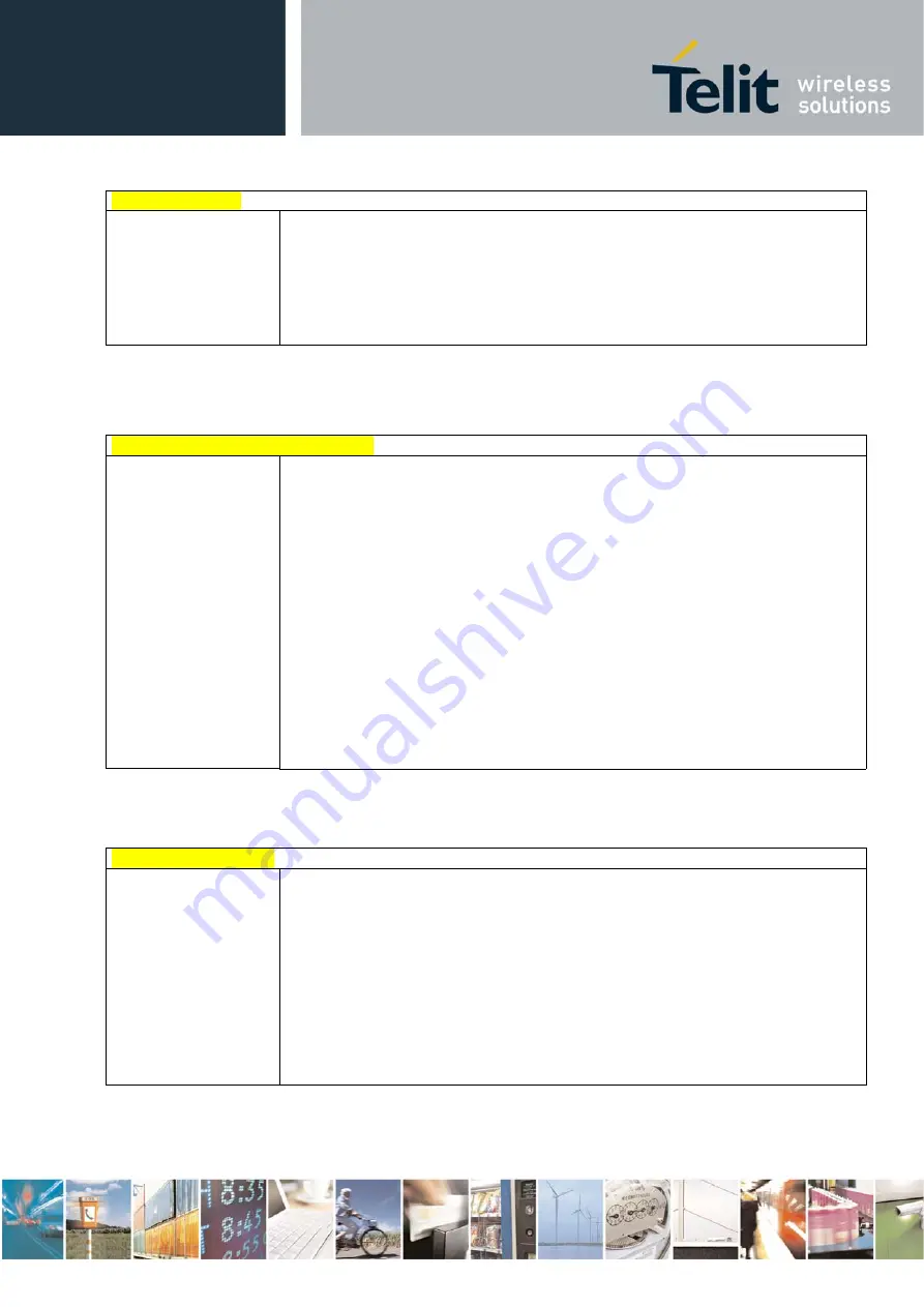 Telit Wireless Solutions HE863 Series At Commands Reference Manual Download Page 41