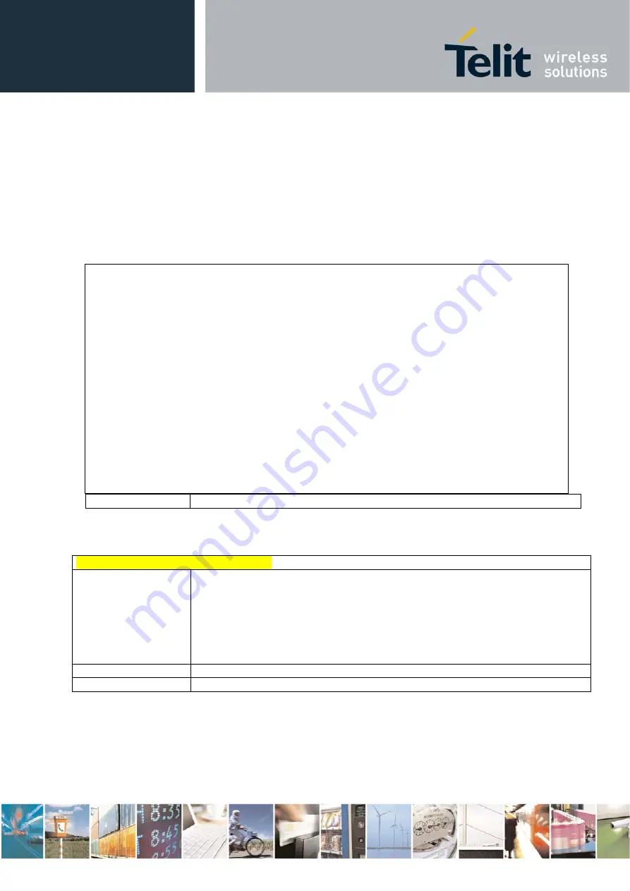 Telit Wireless Solutions HE863 Series At Commands Reference Manual Download Page 45