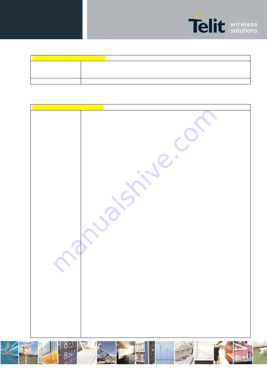 Telit Wireless Solutions HE863 Series At Commands Reference Manual Download Page 77