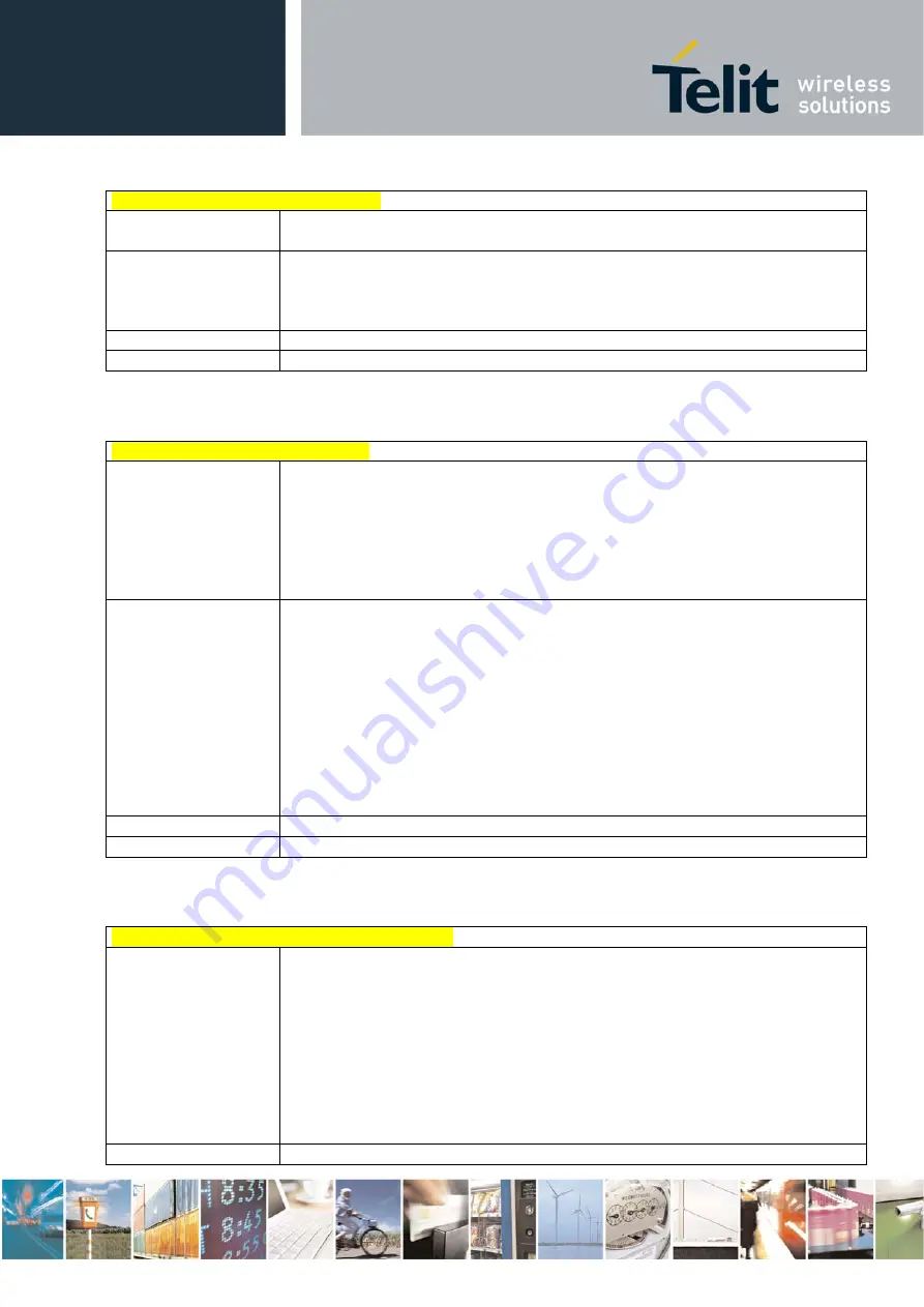 Telit Wireless Solutions HE863 Series At Commands Reference Manual Download Page 84