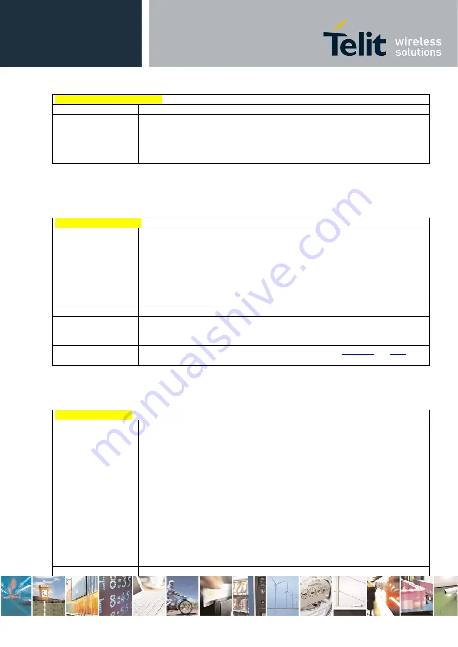 Telit Wireless Solutions HE863 Series At Commands Reference Manual Download Page 192