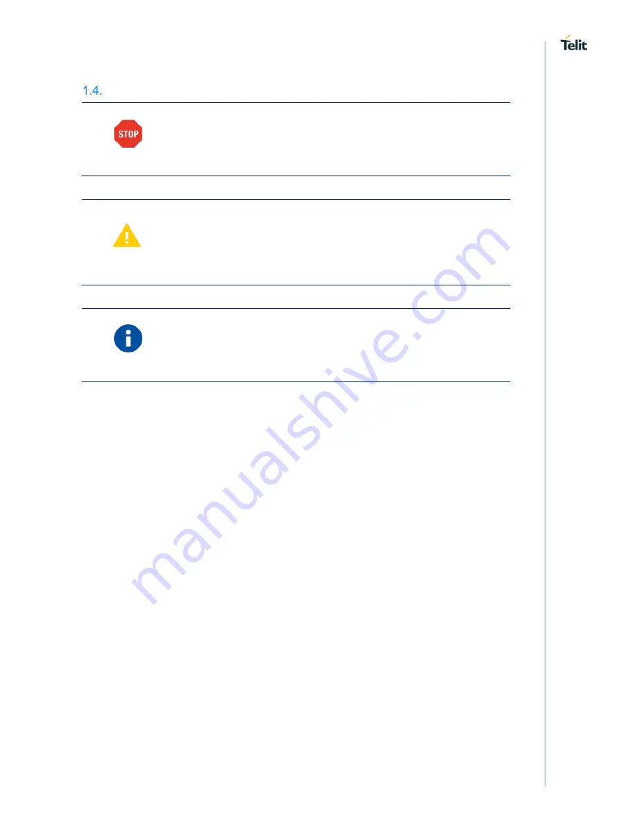 Telit Wireless Solutions NE866B1 Hardware Design Manual Download Page 9