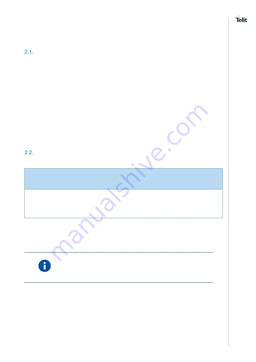 Telit Wireless Solutions NL865H2 Series Hardware Design Manual Download Page 11