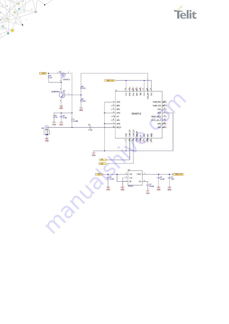 Telit Wireless Solutions SE868SY-D Скачать руководство пользователя страница 25