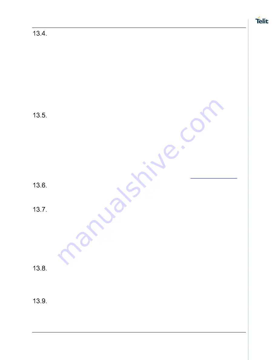 Telit Wireless Solutions SE873 Series Product User Manual Download Page 57