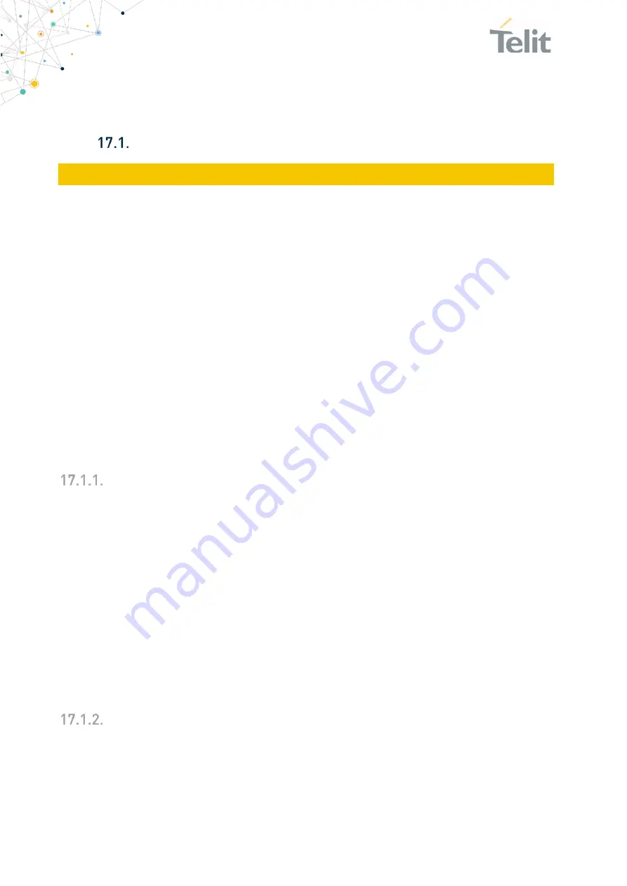 Telit Wireless Solutions SL871 Product User Manual Download Page 79