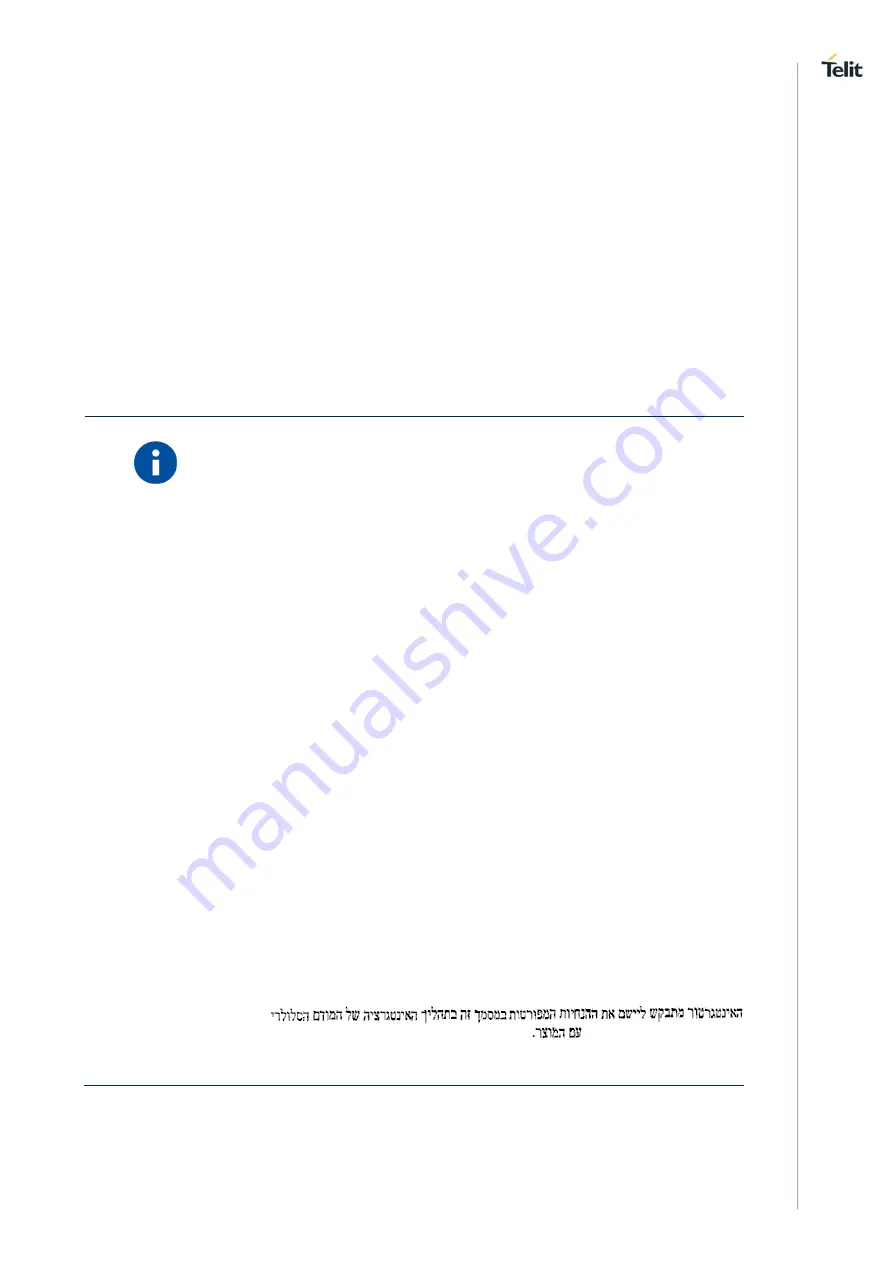 Telit Wireless Solutions WL865E4-P User Manual Download Page 11