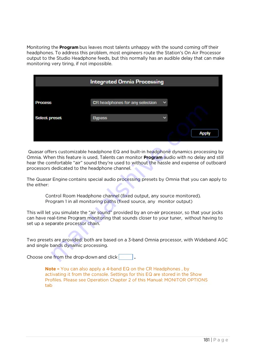 Telos Alliance Axia Quasar User Manual Download Page 196