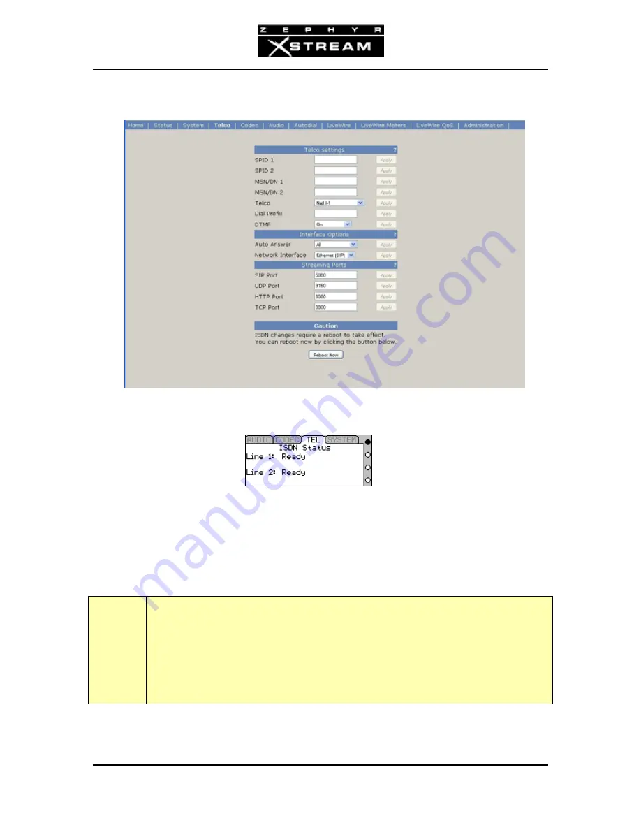 Telos Zephyr Xstream User Manual Download Page 111