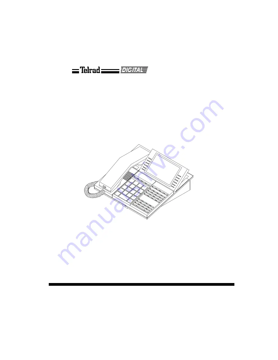 Telrad Executive set with expanded display User Manual Download Page 1