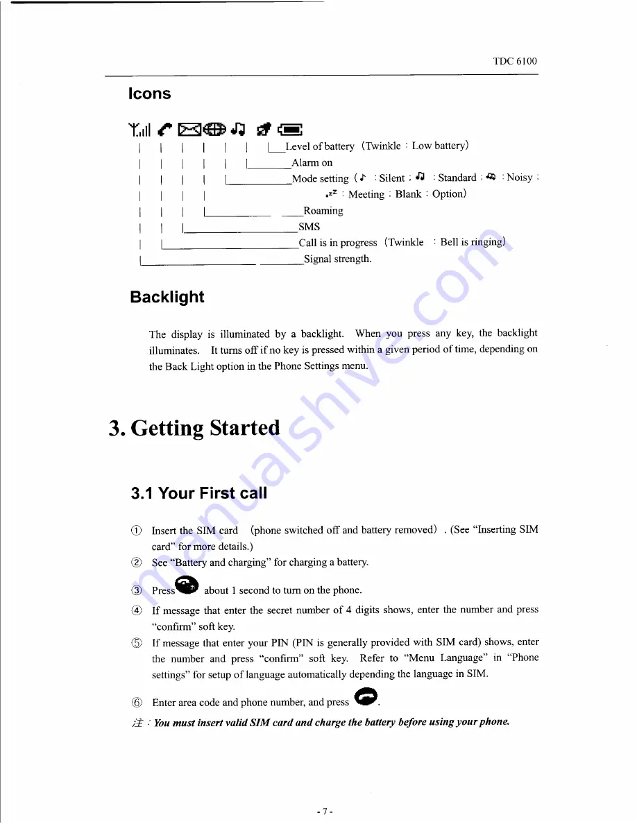 Telson TDC 6100 Manual Download Page 9