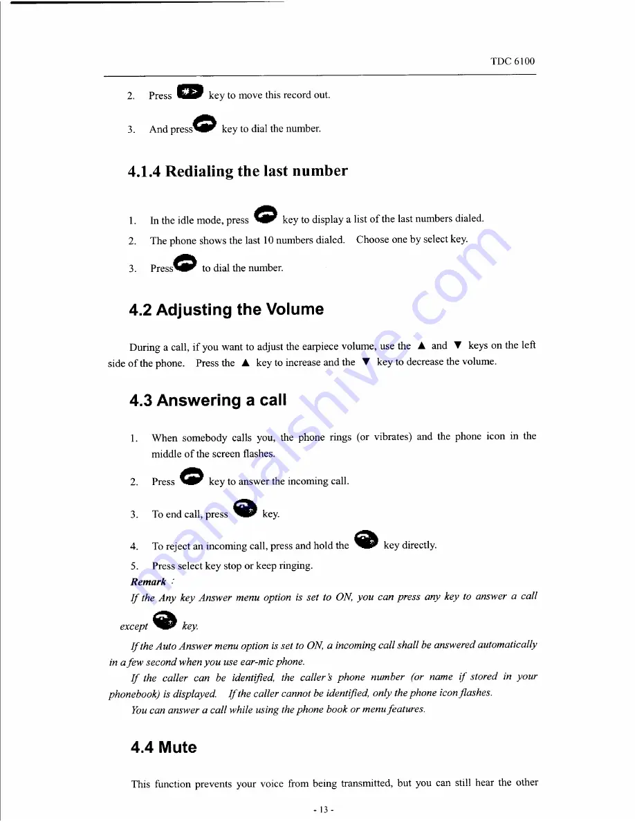 Telson TDC 6100 Manual Download Page 15