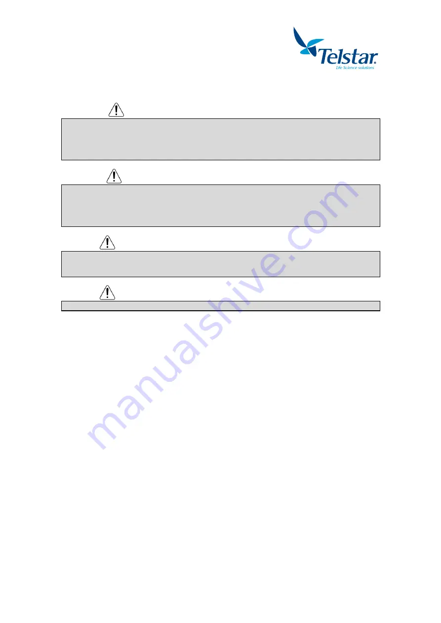 Telstar Bio II Advance Plus Service Manual Download Page 19