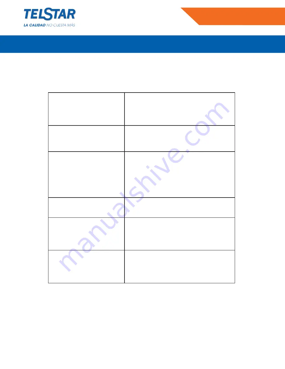 Telstar TRA340110MD Instruction Manual Download Page 12