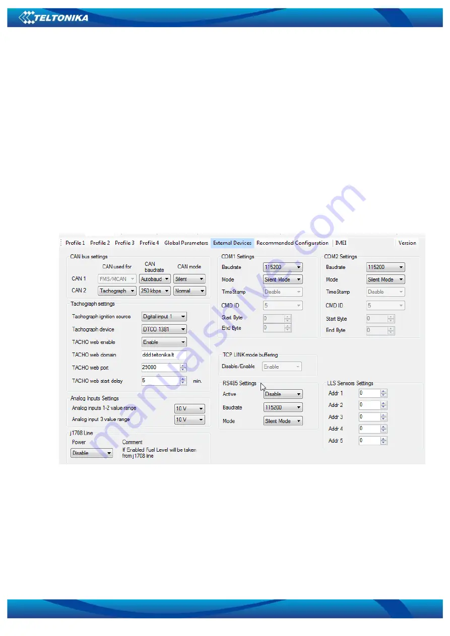 Teltonika FMB630 User Manual Download Page 149