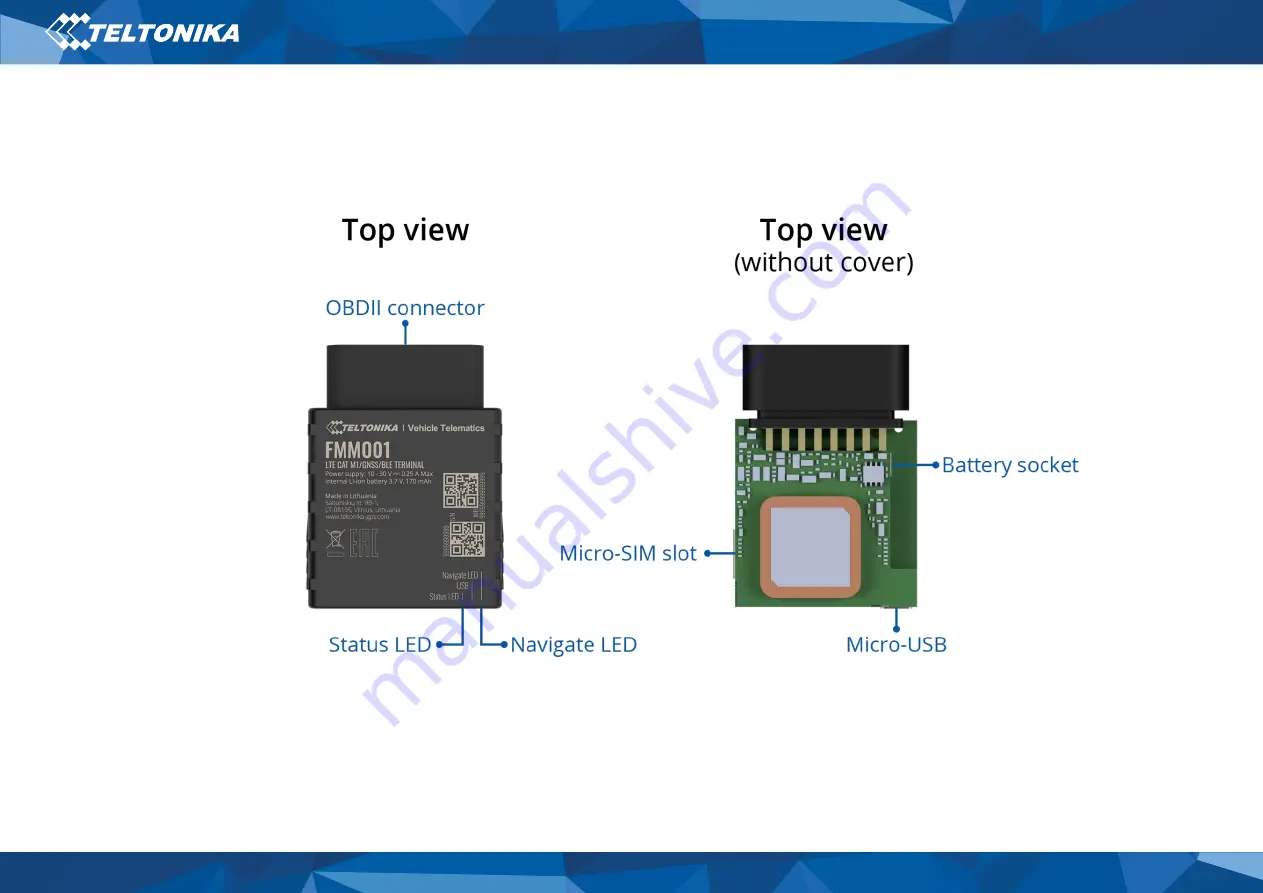 Teltonika FMM001 Quick Manual Download Page 3