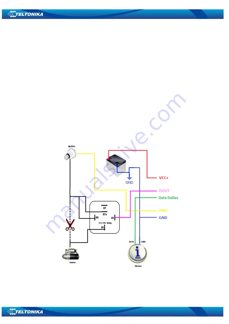 Teltonika iButton DS1990 AF58 Quick Start Manual Download Page 1